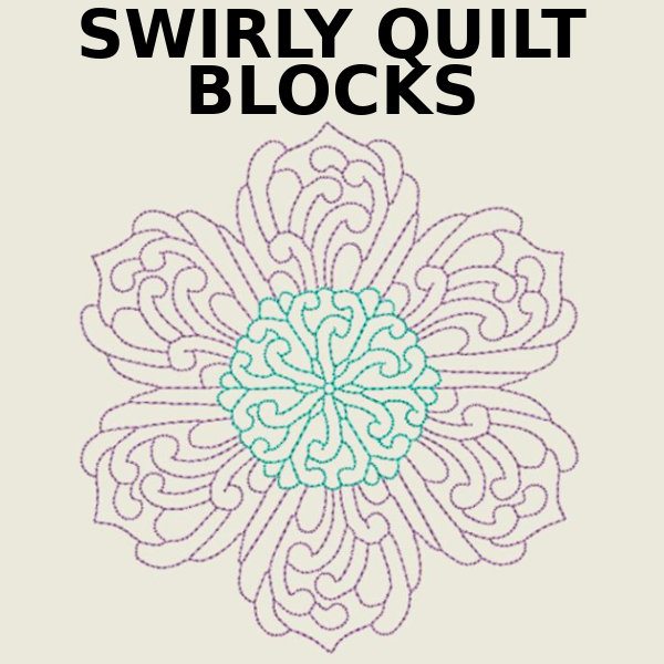 Swirly Quilt Blocks