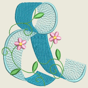 Ribbon Flower Alphabet &